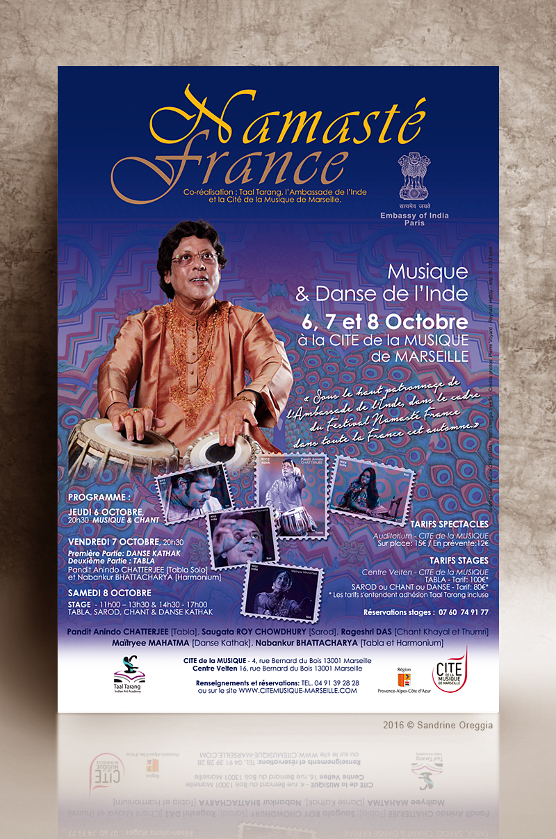 affiche Namaste France Marseille